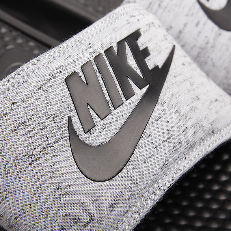  черные сланцы Nike Benassi JDI FLC QS 822020-001 - цена, описание, фото 3